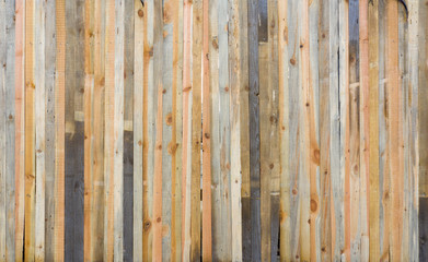 Brown wooden wall with vertical boards texture.