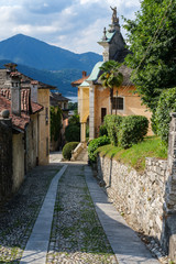 Street in Orta San Giulio, Piedmont, Italy