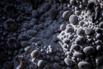 Chinese Covid-19 (Coronavirus) abstract photo under the microscope.