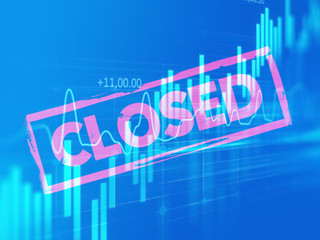 Wuhan effect on economy.İmages about the American stock market closing.