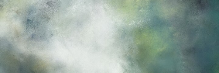 vintage painted art vintage horizontal header background  with dark sea green, light slate gray and dark slate gray color