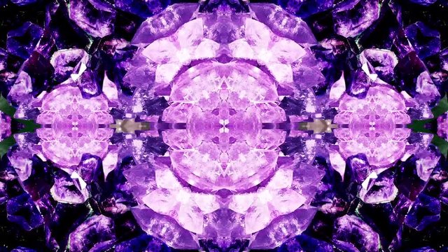 Psychedelic Beautiful Crystal Kaleidoscope Visual 