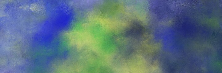 abstract painted art decorative horizontal design background  with dim gray, slate blue and dark sea green color