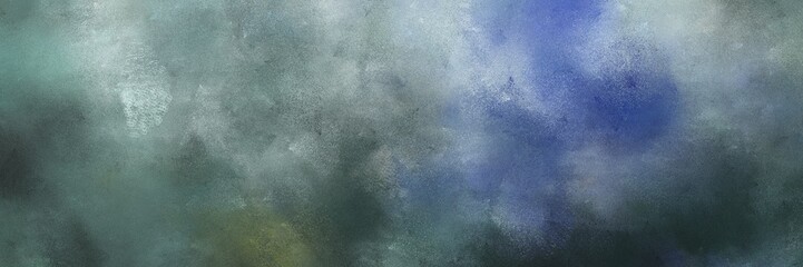 abstract painted art decorative horizontal header with dim gray, pastel blue and ash gray color