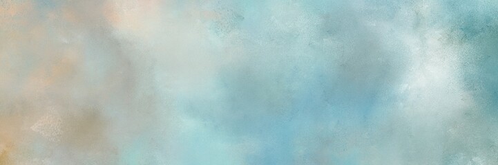 abstract painted art old horizontal background header with ash gray, cadet blue and light gray color