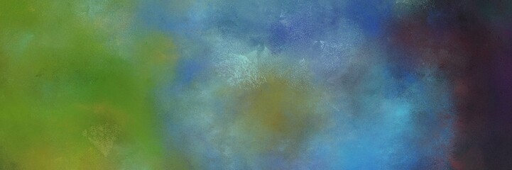 vintage painted art decorative horizontal background with dim gray, very dark blue and cadet blue color