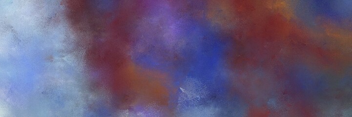 abstract painted art old horizontal background design with old mauve, light steel blue and light slate gray color