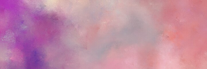 painted aged horizontal background with rosy brown, antique fuchsia and thistle color