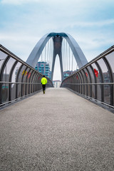 Milan, view of new Bridge in Portello district