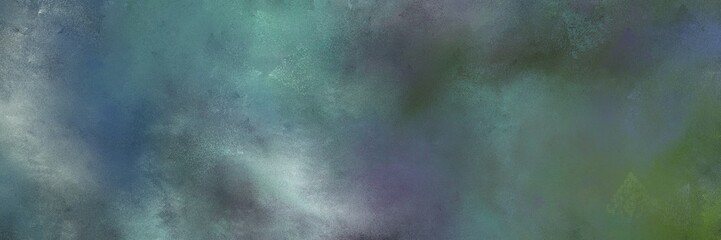 painted retro horizontal header background  with dim gray, pastel blue and dark olive green color