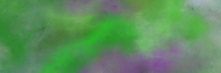 abstract painted art grunge horizontal design with dim gray, dark gray and moderate green color