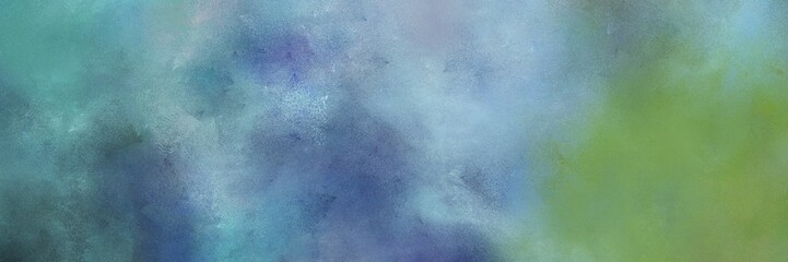 vintage painted art old horizontal design background  with light slate gray, olive drab and dark slate gray color