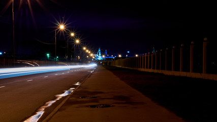 Long exposure on the highway