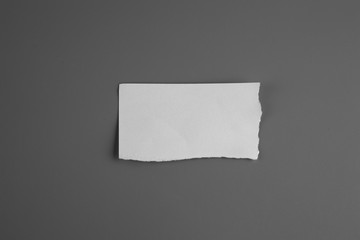 Blank portrait mock-up crumpled paper. brochure magazine isolated on gray background, changeable background / white paper isolated.