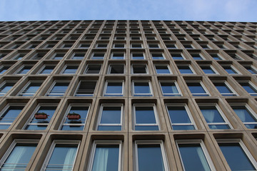 Building with many windows and sky