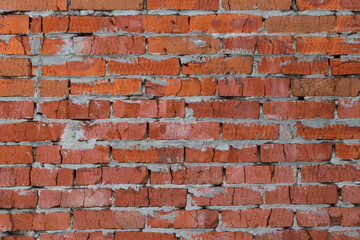 Old grunge brick cracked wall texture background