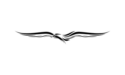 Obraz na płótnie Canvas Eagle simple luxury vector logo