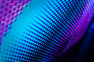 CloseUp LED blurred screen. LED soft focus background. abstract background ideal for design.