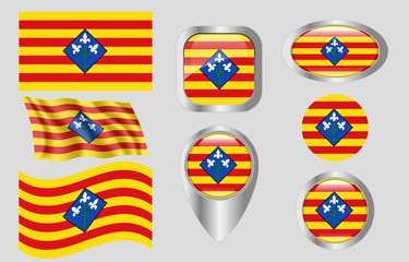 Flag of Lérida, Spain