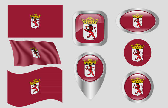 Flag of León, Spain