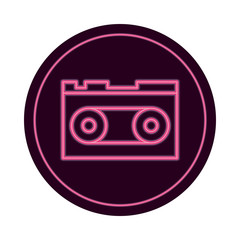 cassette retro audio device icon