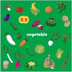 野菜のイラストセット　ベクター