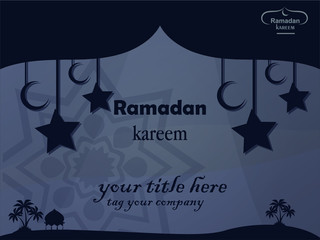 design illustration background ramadan kareem