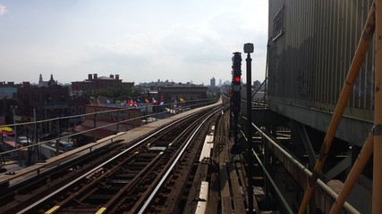 Fototapeta premium NYC Train tracks