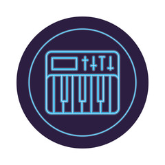 piano instrument musical isolated icon