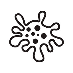Bacteria icon. Vector graphic illustration. Suitable for website design, logo, app, template, and ui. EPS 10.