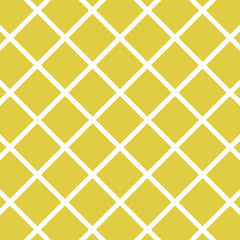 Geometric of square pattern on yellow background. Pattern is on swatch panel.