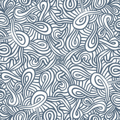 Vector seamless abstract pattern with wavy lines