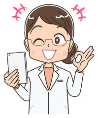 医師 薬剤師 医者 女性 女医 かわいい イラスト マンガ キャラクター Wall Mural よぴんこ Yopinco 医師 薬剤師 医者 女性 女医 かわいい イラスト マンガ キャラクター Wall Mural よぴんこ Yopinco