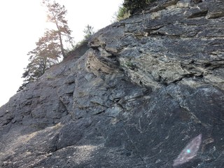 blue cliffs in Siberia