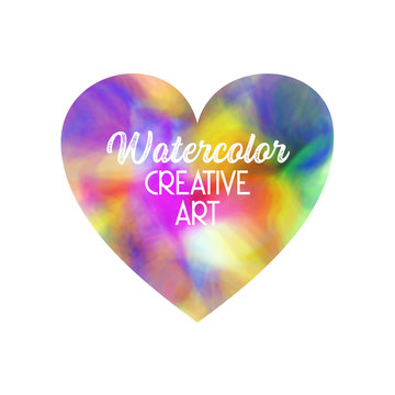 love colorful watercolor vector background/wallpaper.	