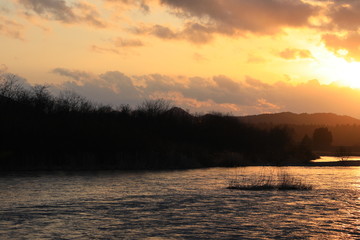夕焼け空　美しい風景