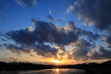 夕焼け空　美しい風景