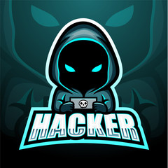 Hacker mascot esport logo design © frescostudio