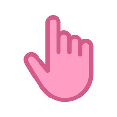 Obraz premium Hand pointing up icon