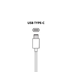 USB type C icon cable