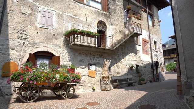 The picturesque village of Rango, in the Province of Trento, Trentino Alto Adige, Italy.