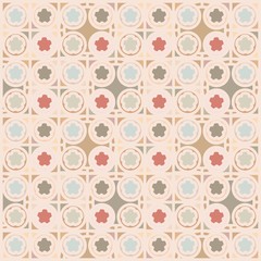 Colorful Brown Seamless Pattern, Abstract, Illustrator Floral Pattern Wallpaper 