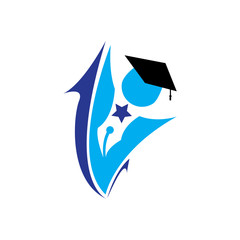 Vector illustration of logo education icon