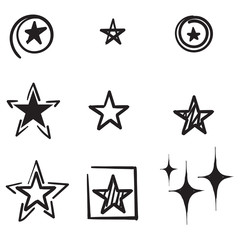 Obraz premium set of star icons