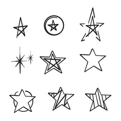 set of vector stars
