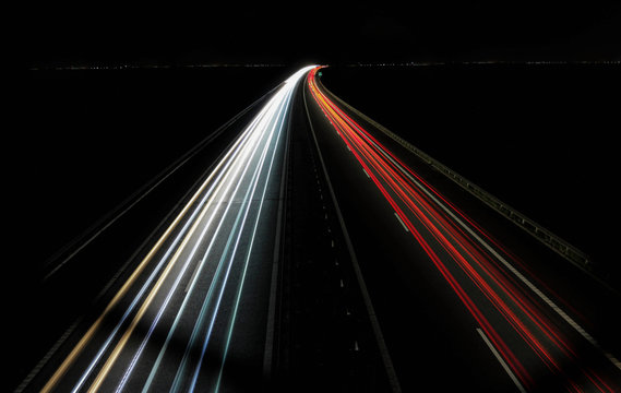 Traffic on Romanian high way 