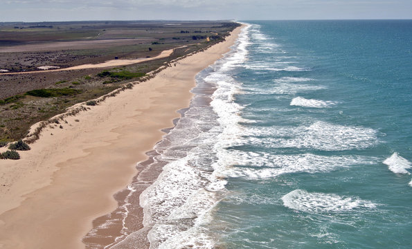 Ninety Mile Beach Gippsland Victoria Australia Aerial.