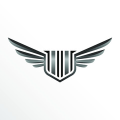 Initial Letter II with Wings