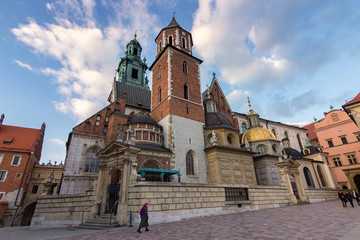 Fototapeta na wymiar Wawel Royal Castle in Krakow (Poland)