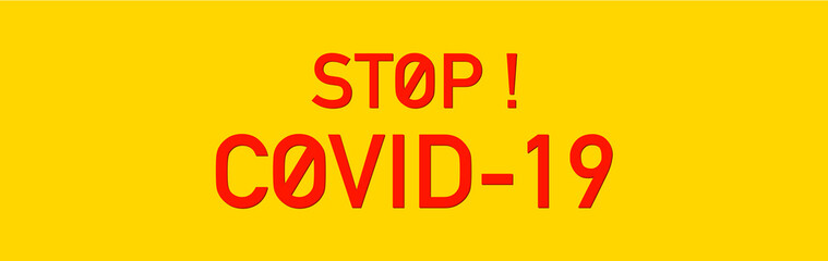 Covid 19 vector icon sign banner